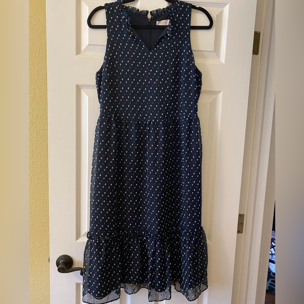 Loft Outlet Ruffled Hem Dress